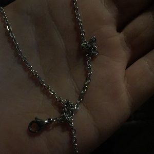 Silver stainless steel chain